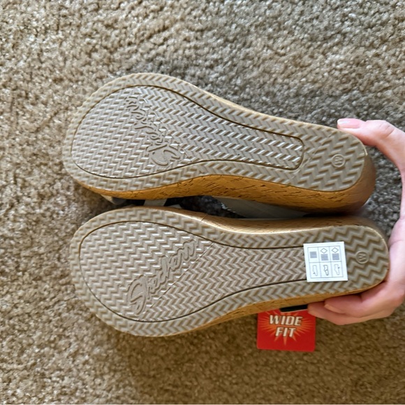 NWT Skechers Cali Beverley high tea Luxe Foam Sandals/wedge sz9w resort boho - Picture 5 of 6